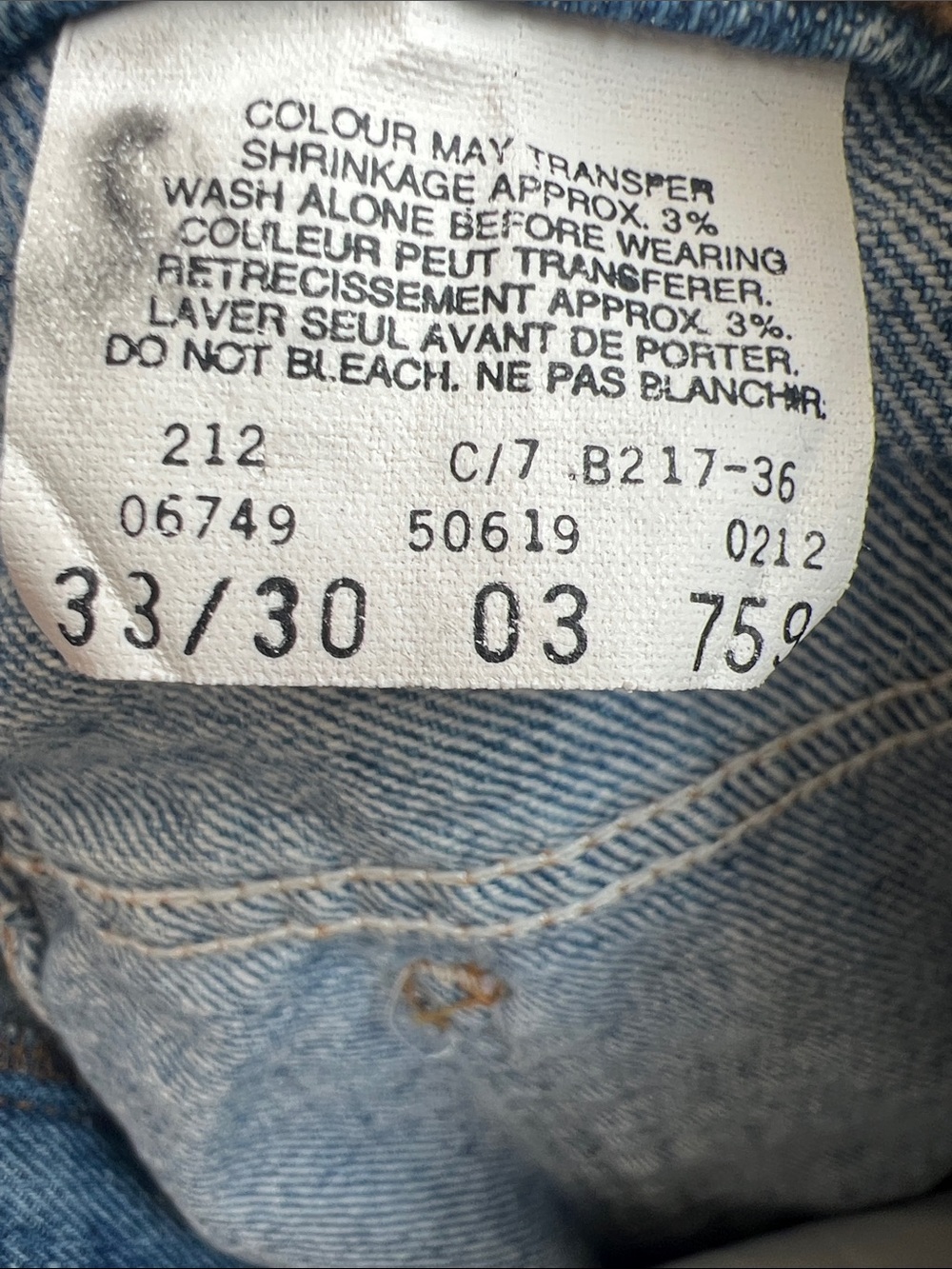 Levi's 619 Orange Tab Jeans - Picture 8 of 9
